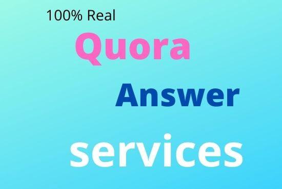 25 high quality Quora answer POSTING for promoting your websites