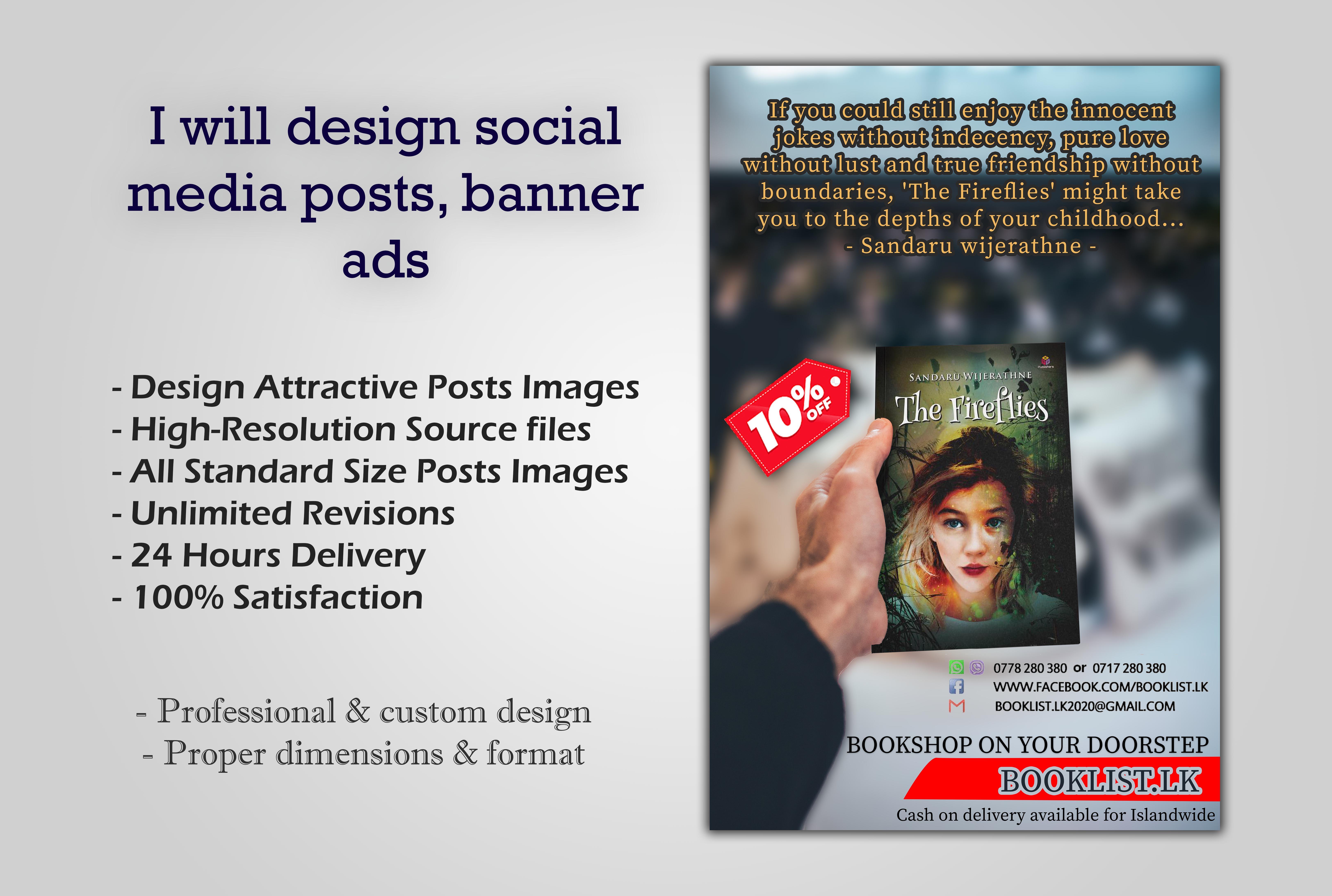 I will design your social media images, posts