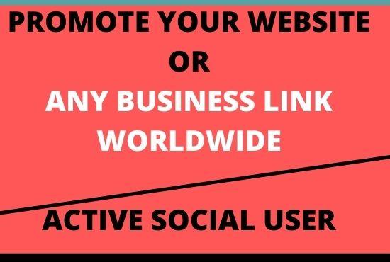 I will promote your website,blog, product, 10 million active peoples