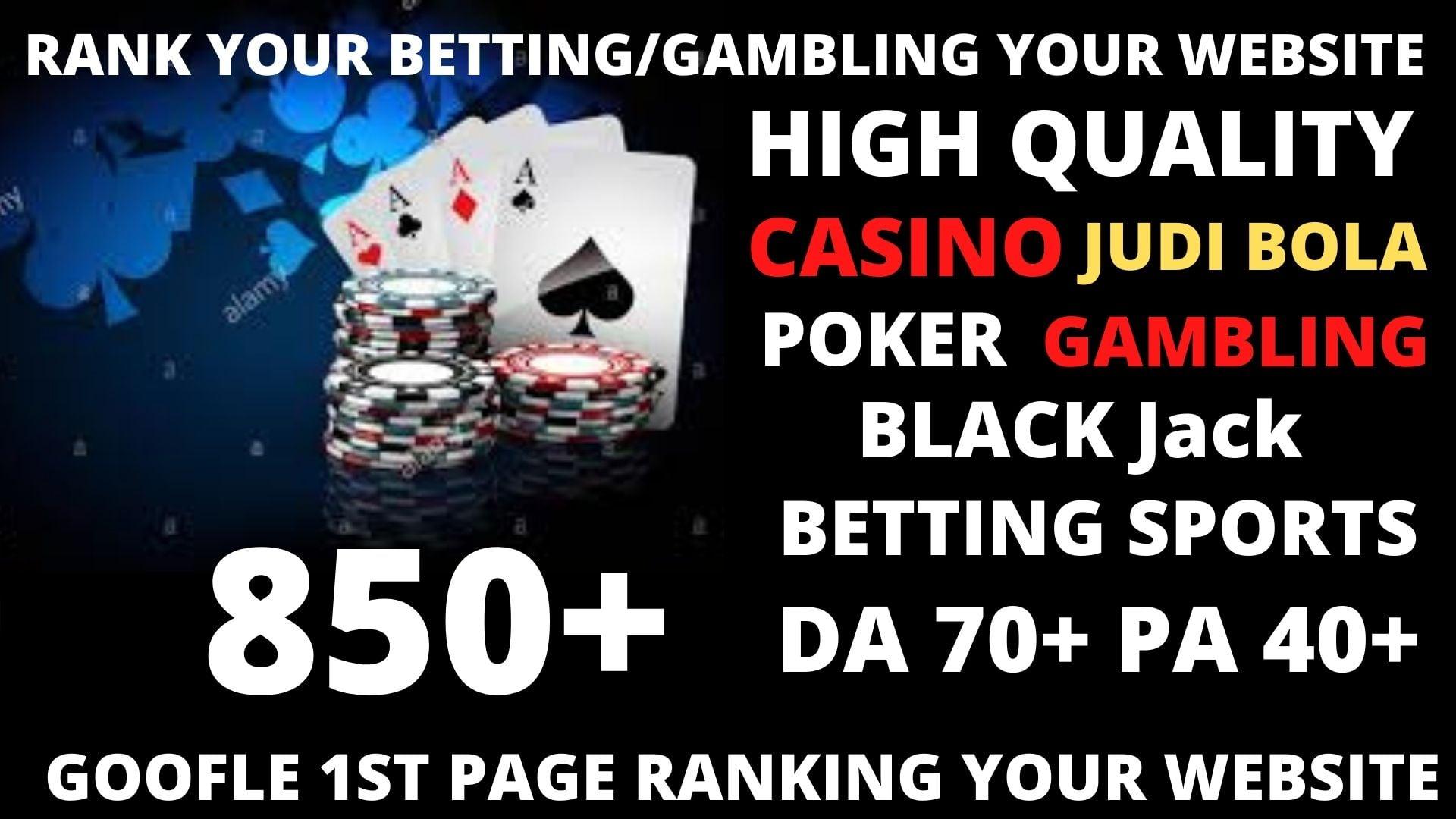 Permanent850 powerful Casino, Gambling, Poker, Sports High Quality Web2.0 Backlinks