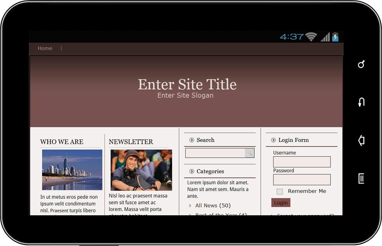 Website templates in various format and CMS.