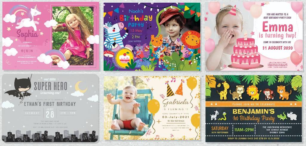 I will design birthday invitation card for kids