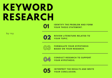 I will provide best keyword service & competition analysis for your working area