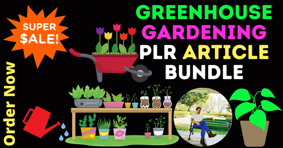 Greenhouse Gardening PLR Article Bundle