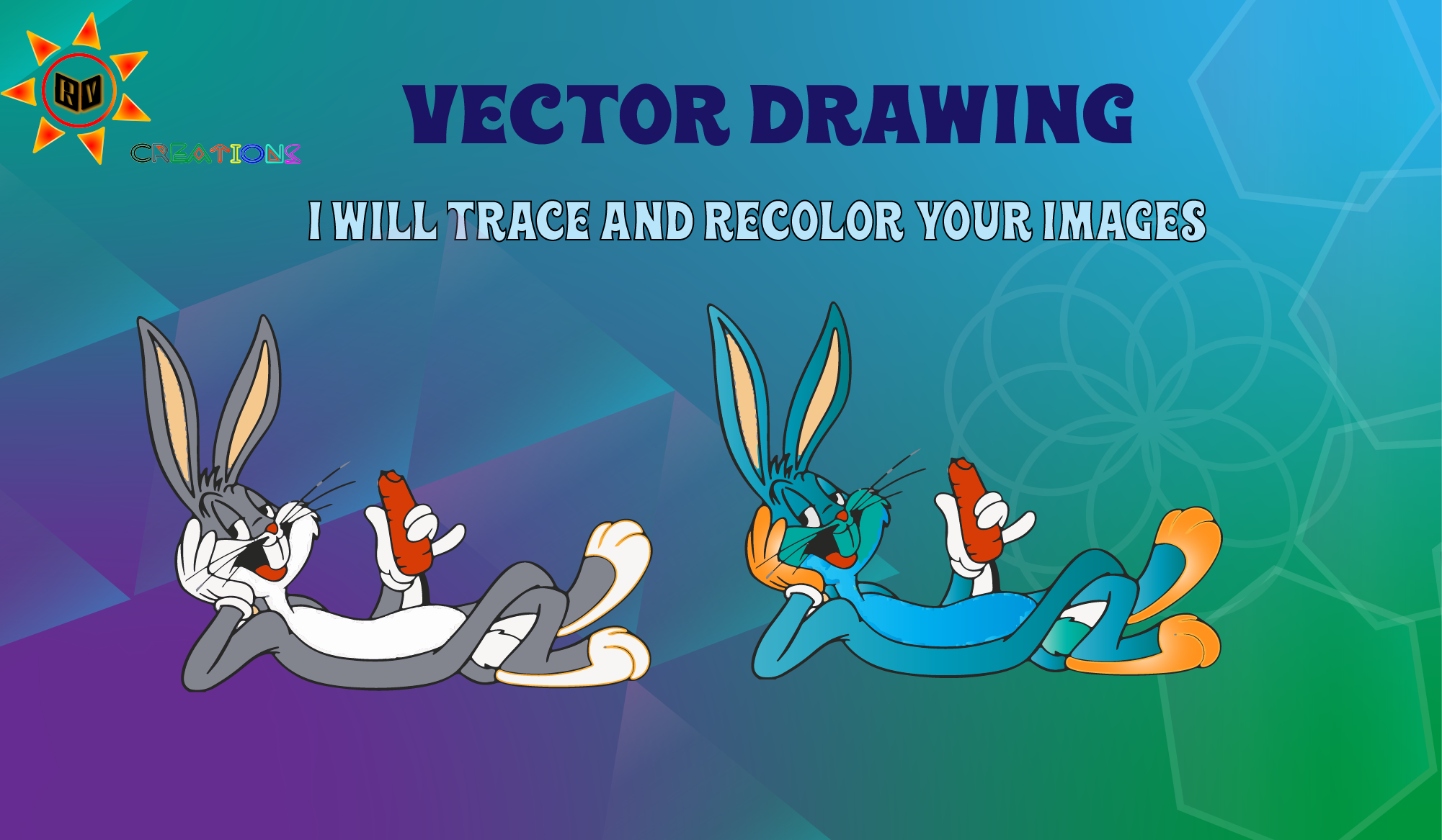 I will vectorize your raster images into traced,recolored,sketched vector files
