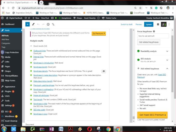 I will do perfect WordPress YOAST SEO on page optimization for you