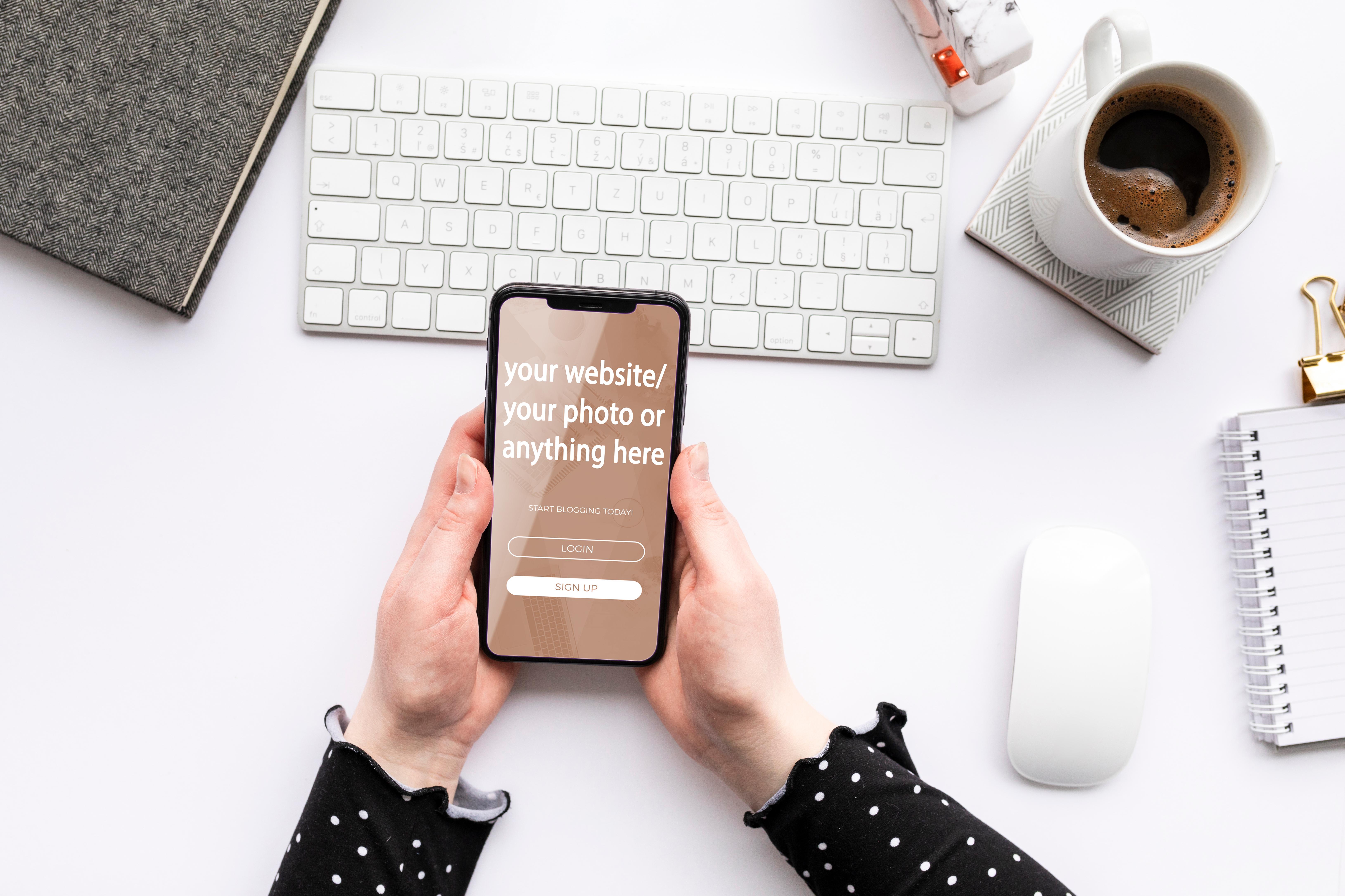 i will put your website name, your photo or any text on awesome 3 smart phones