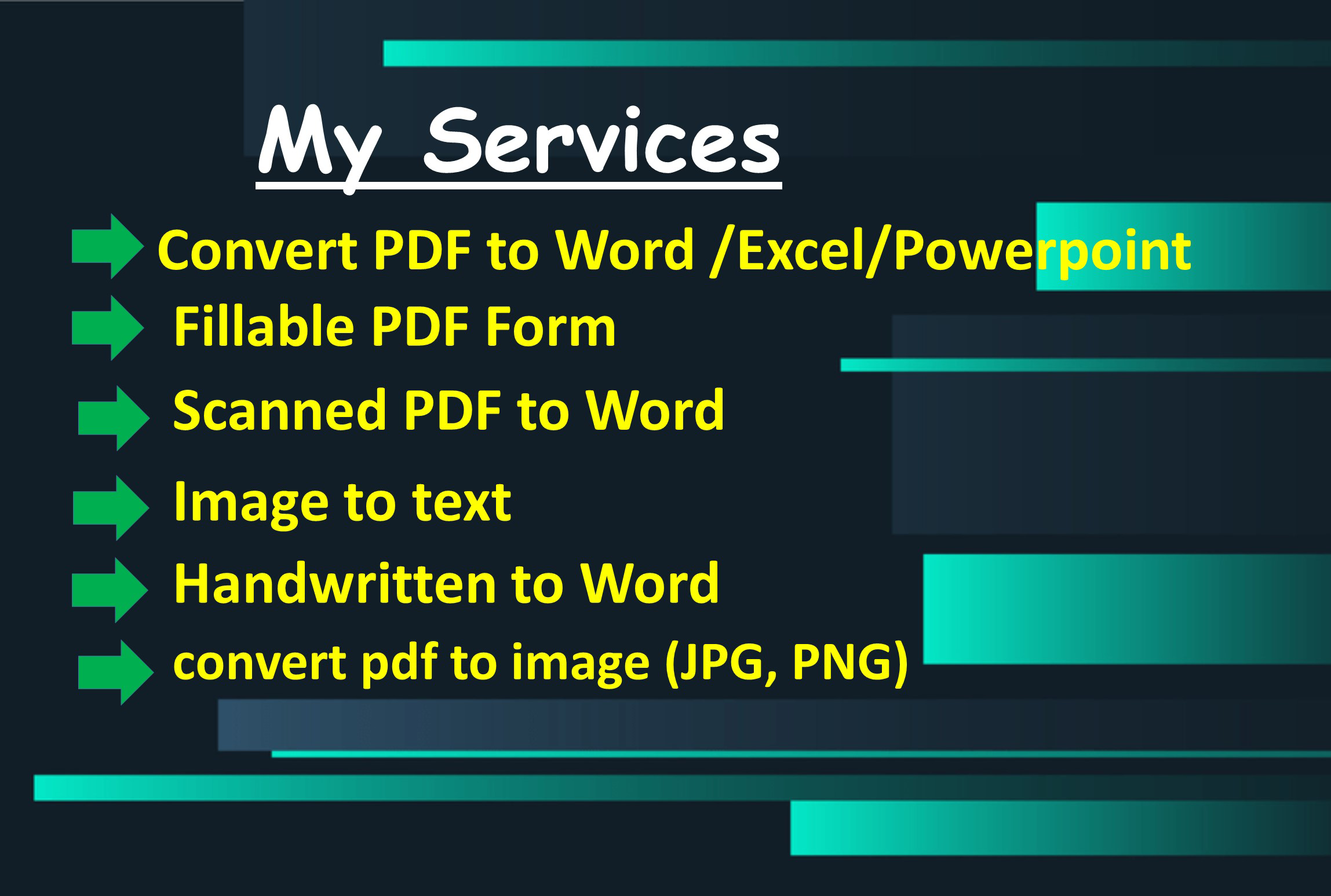 I will Convert PDF to Word or Excel within 24 hours