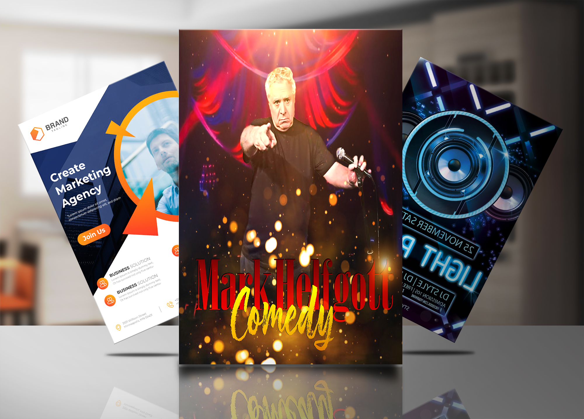 I will design a professional event flyer, brochure design