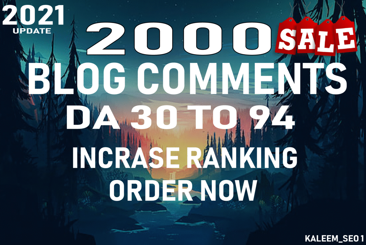 I will provide you upto 30 to 93+ da blog comments Backlinks