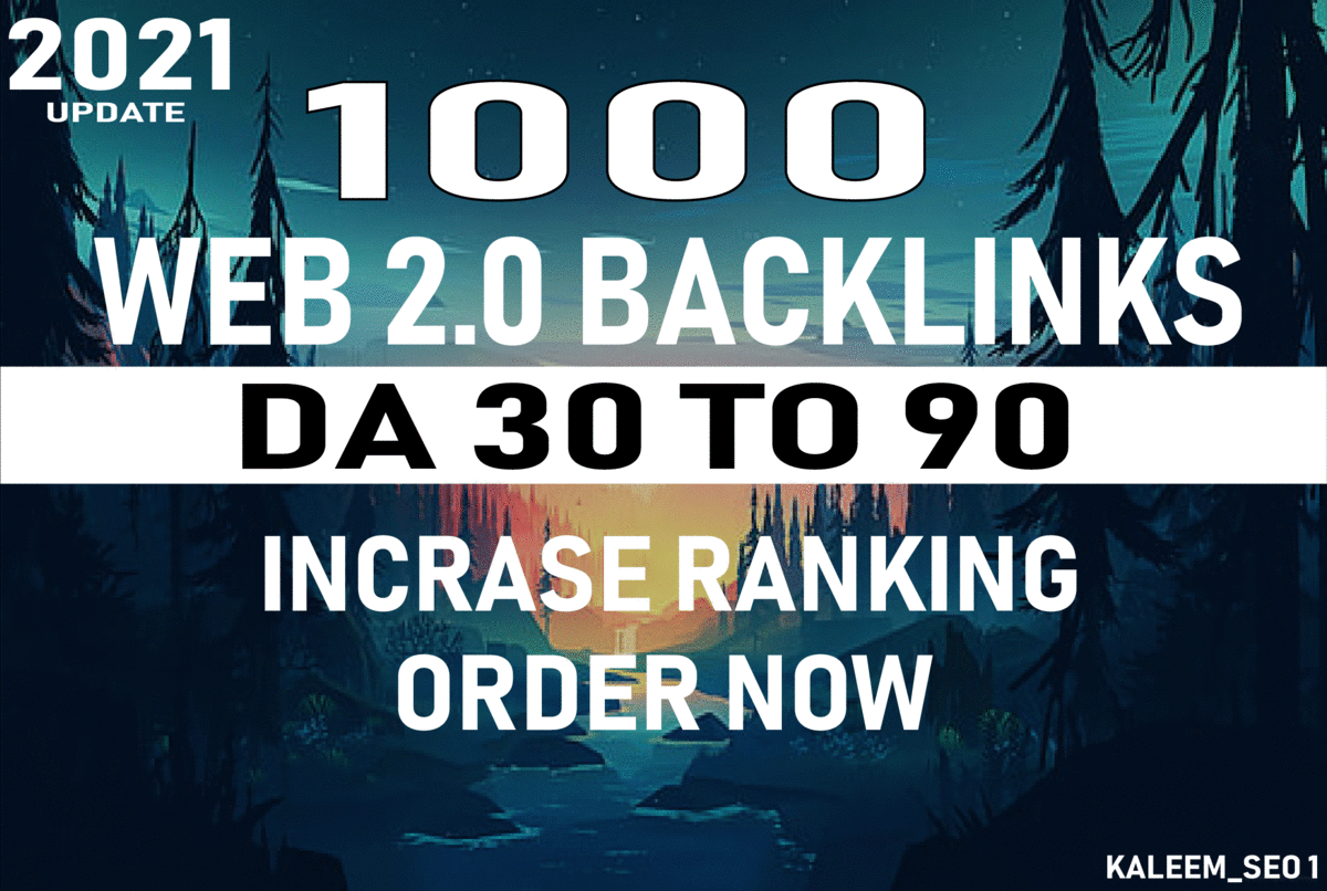 I will provide you high quality web 2.0 backlinks