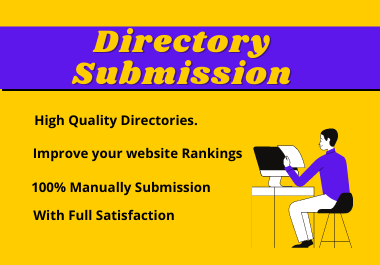  I will do 100 web directories submissions manually