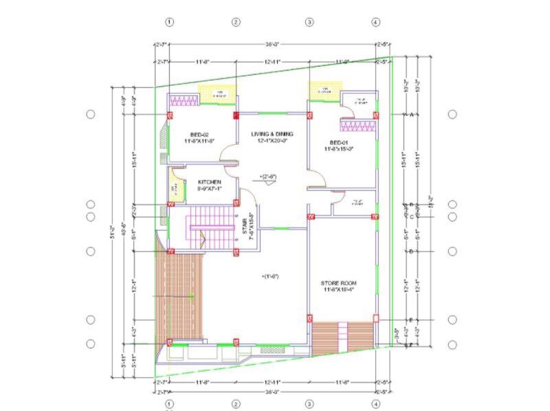 I will create Your Bulding 2D FLOOR PLAN Design with Full of Details