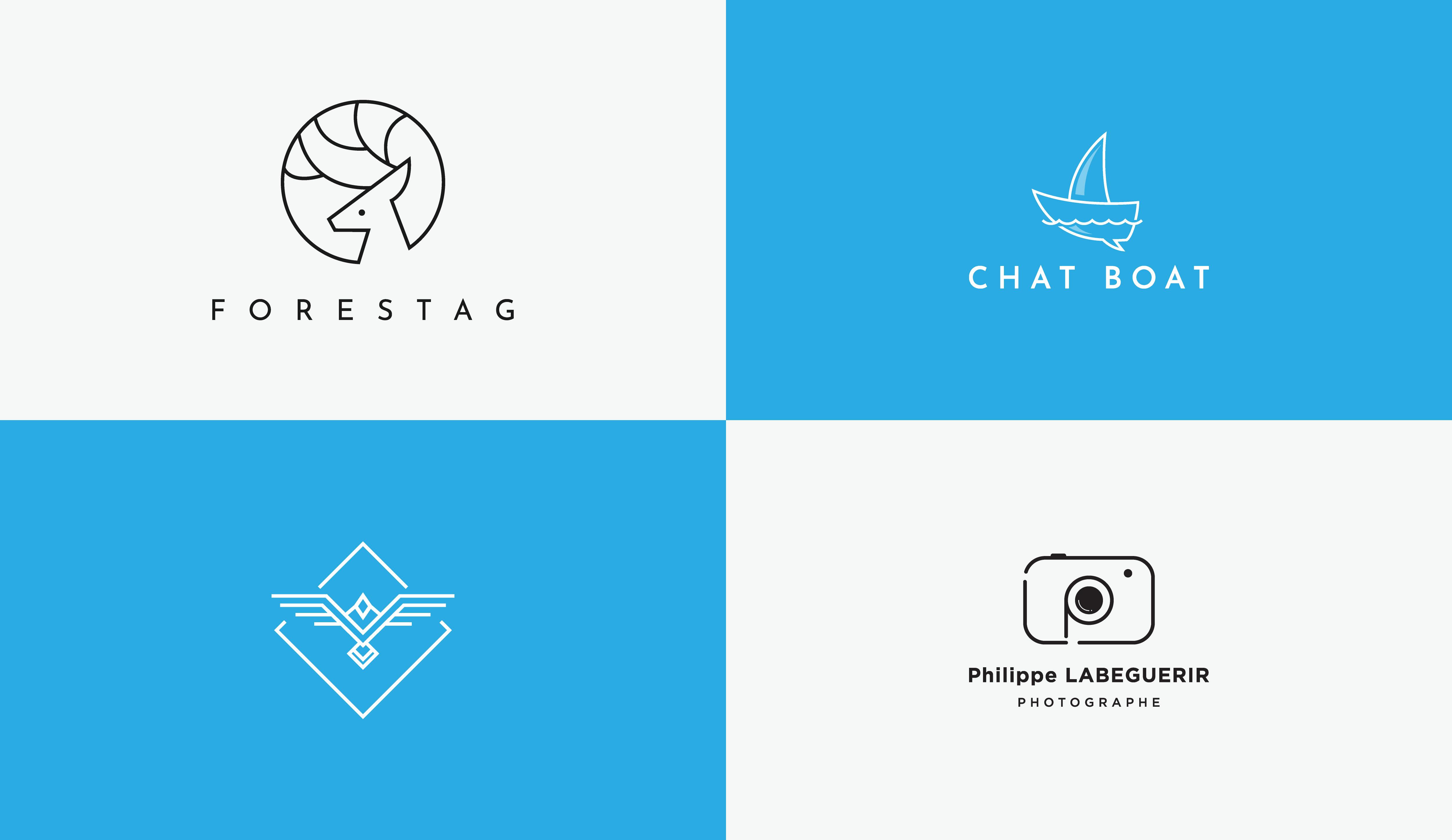 I will create a unique minimal logo design that catches the eye