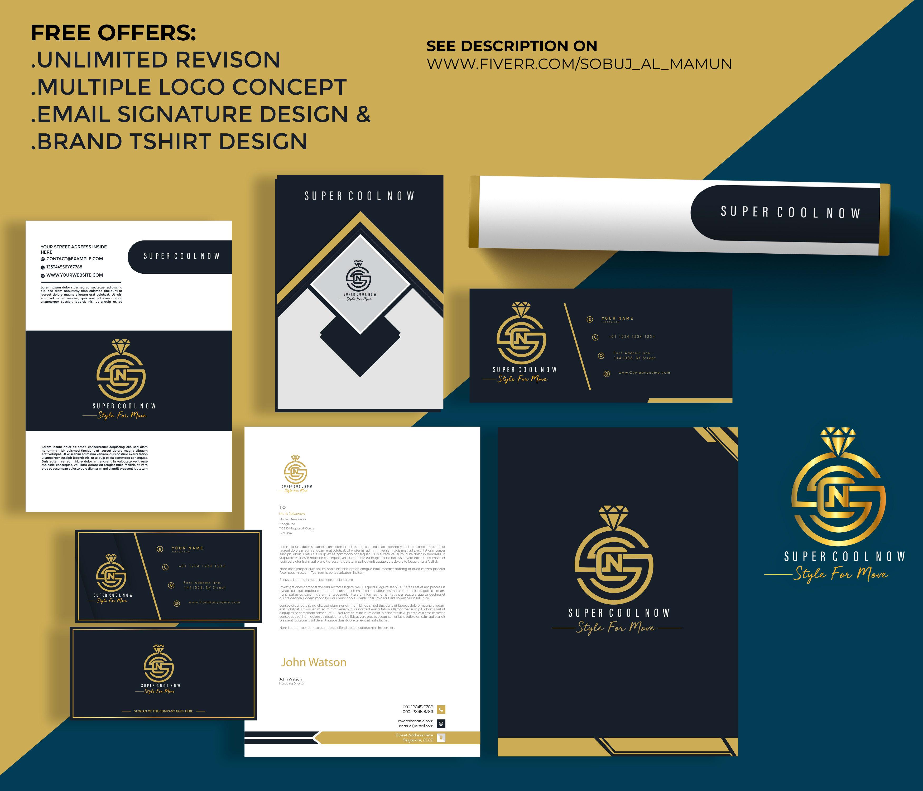 I will design amazing logo and branding package for your business