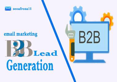 I will do B2B Lead Generation targeted Email list, Web Research 20 leads