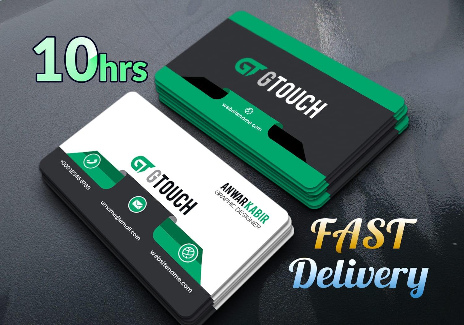  I will create 2 different business card designs with beautiful preprints