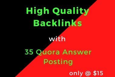I Will Generate High Quality Backlinks & Targeted Traffic with 10 Quora Answers