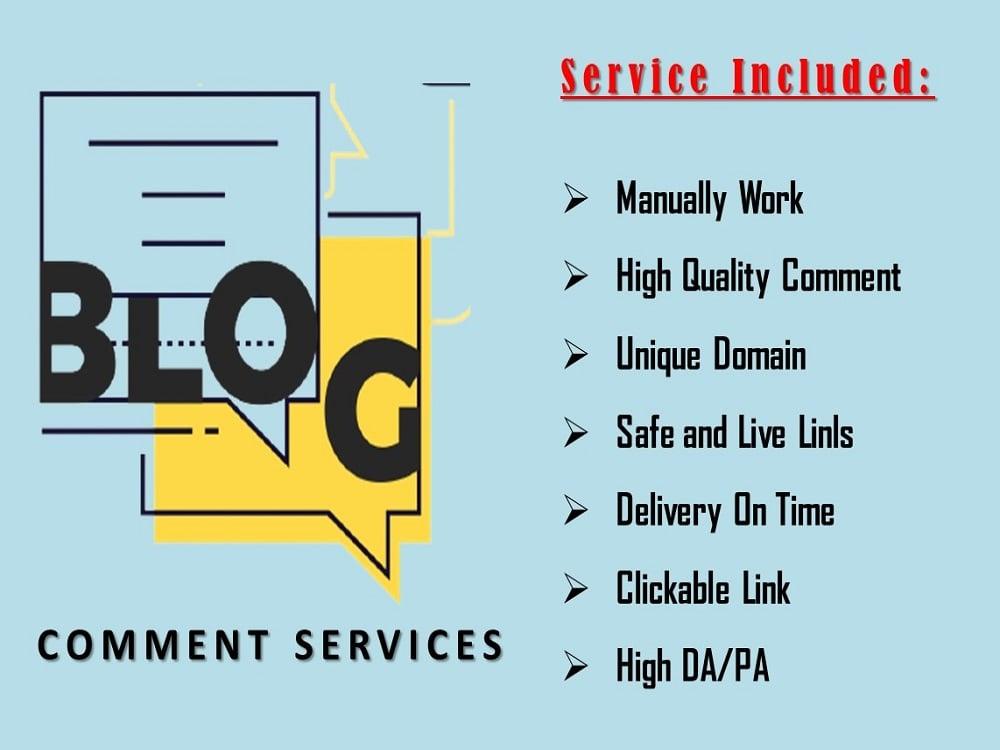 I will provide you 75 manual Dofollow Niche Blog Comment Backlinks