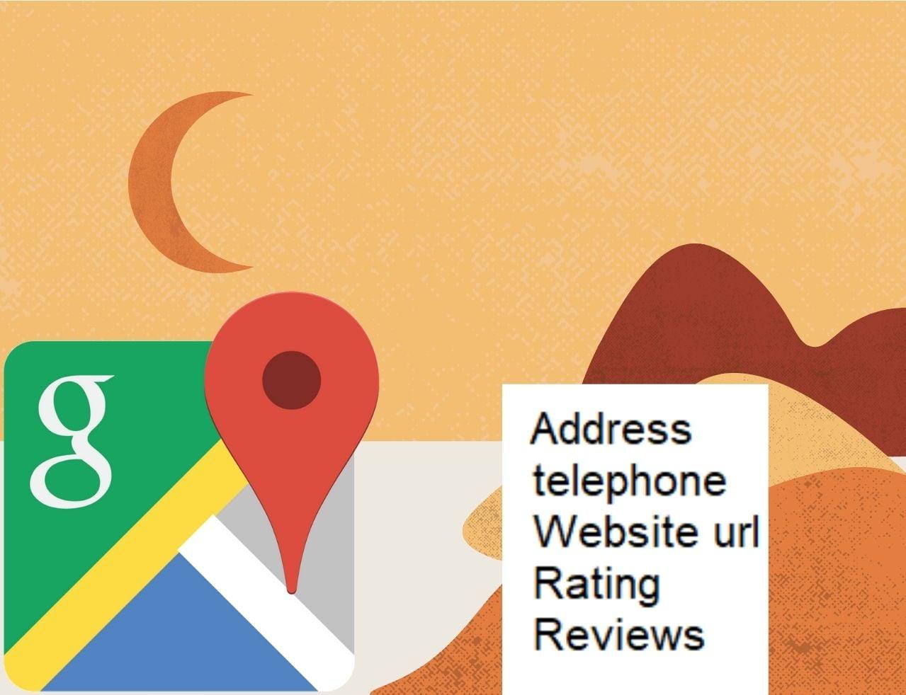 Do scrape every type of data from google maps 