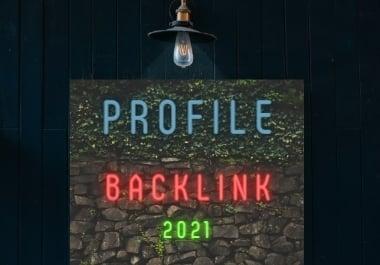 High authority 50 social profile backlinks to boost your website