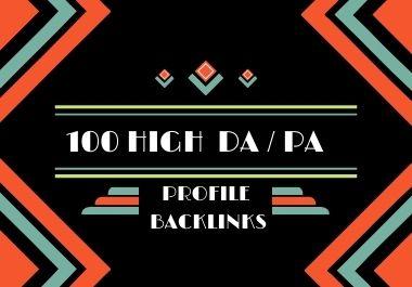 I Will Build 100 High Authority Profile Backlinks
