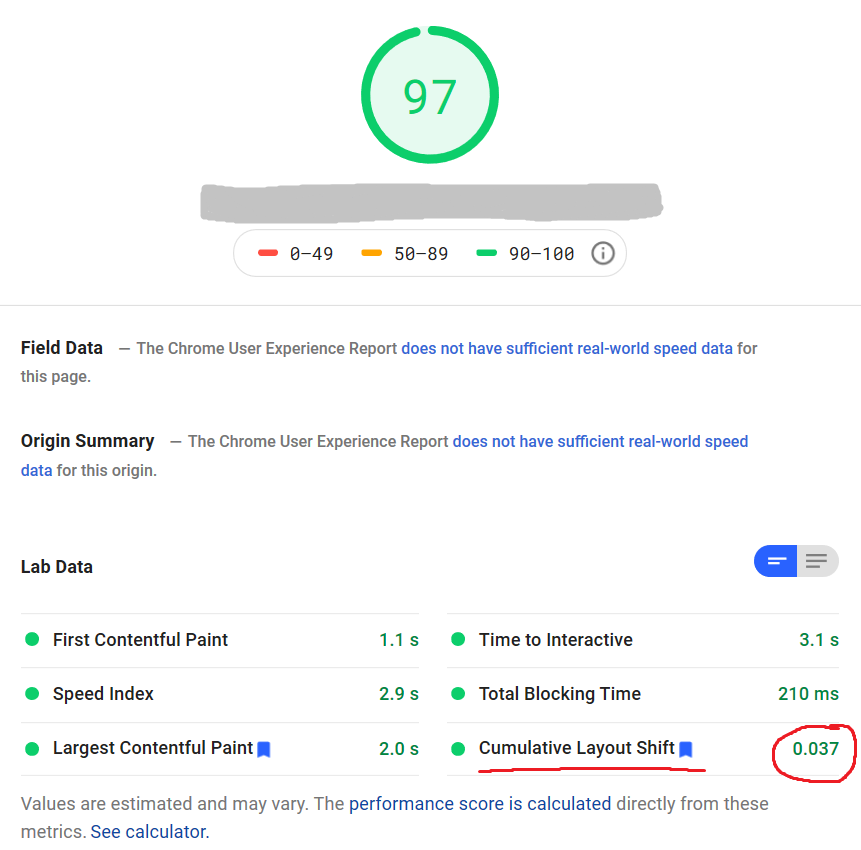 Optimize wordpress websites and fix layout shift to improve google PAGESPEED insights score