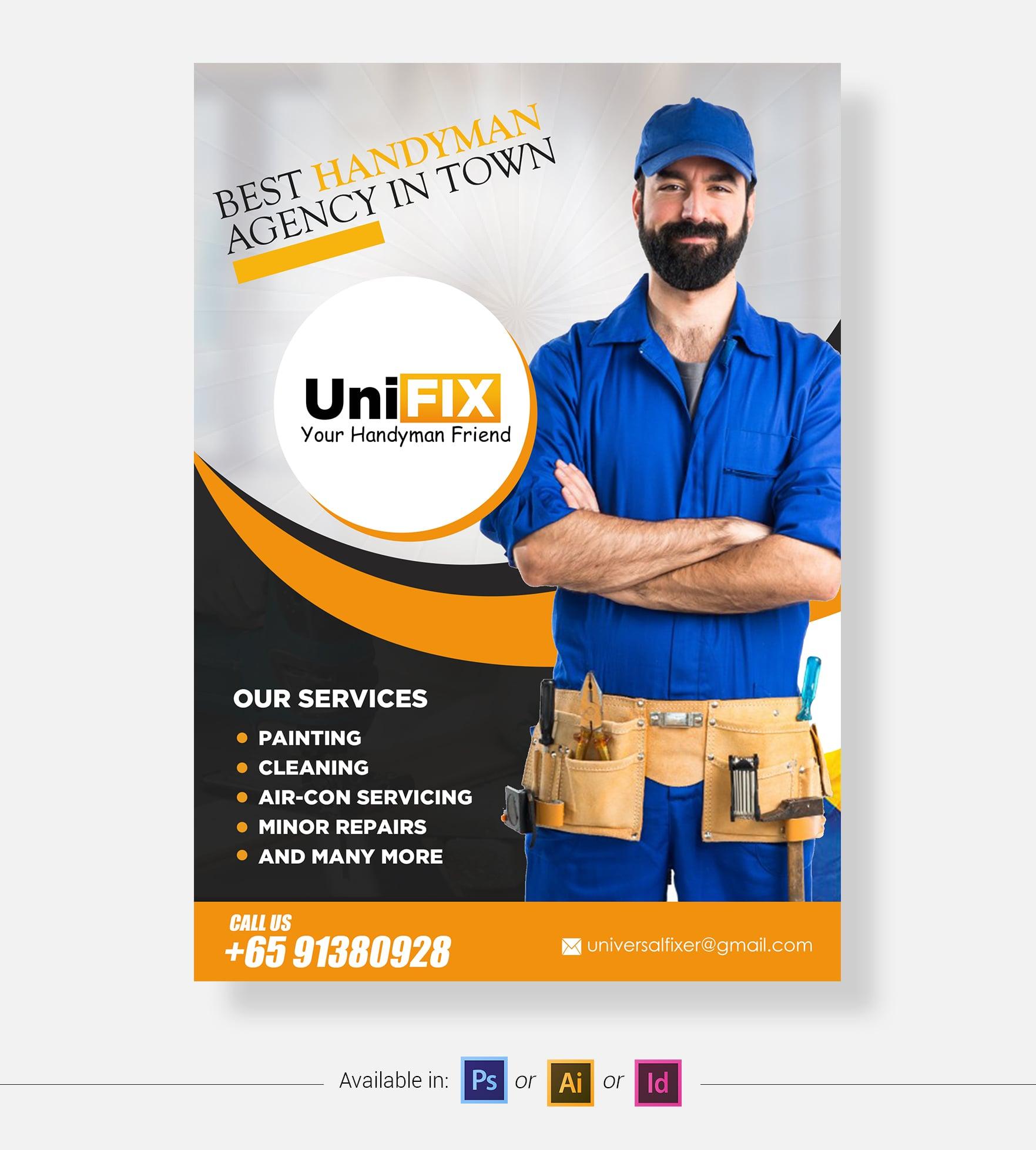 Flyer design with professional & corporate look to reflect the services you provide or for an event