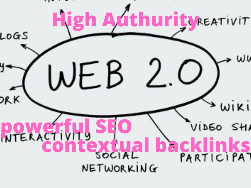 I will create 200 powerful SEO contextual backlinks, web 2 0 blogs
