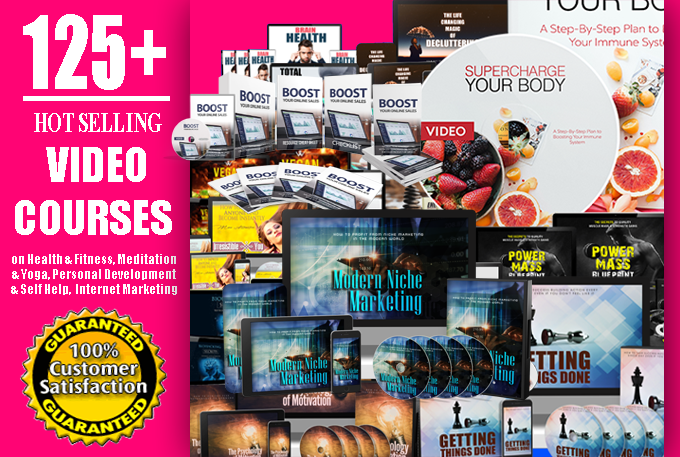 125+ High Quality Video Courses with Master Resell Rights + Bonus 1000 eBooks