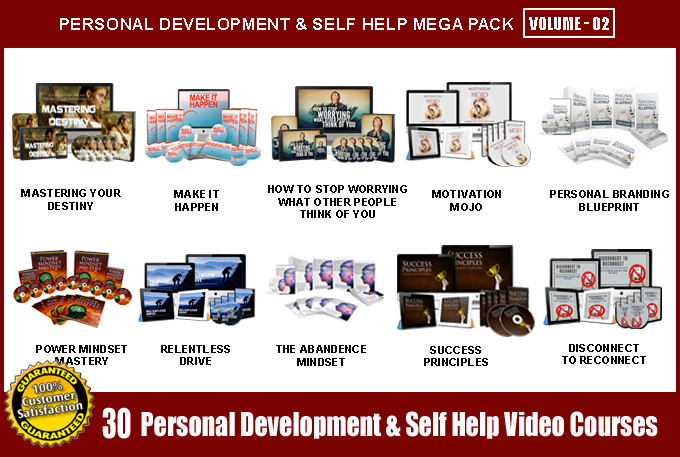 Offer 30 Personal Development & Self Help Video Course Pack - V2 with Full Resell Rights