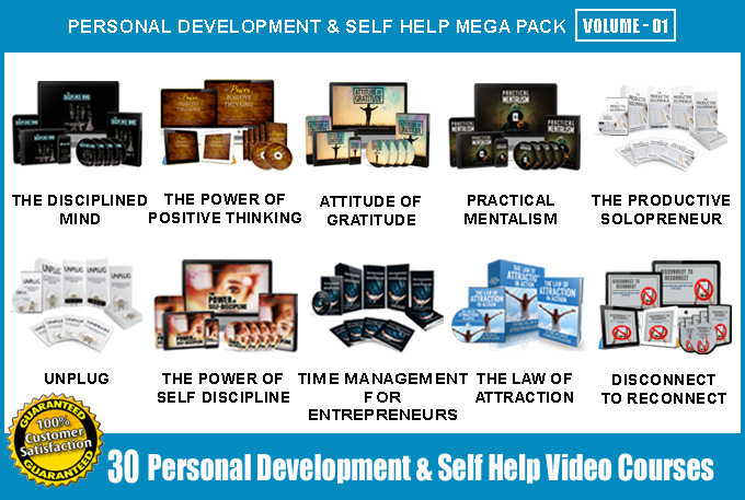 Offer 30 Personal Development & Self Help Video Course Pack - V1 with Full Resell Rights