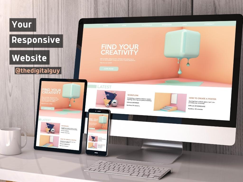 I will design and develop a responsive mobile optimized wordpress website