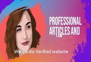 Publish News on a verified Wikipedia News Website
