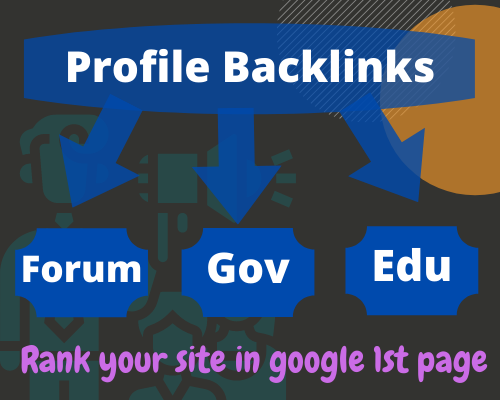 Build 60 HQ Forum,Gov & Edu Mixed Social Profile Backlinks