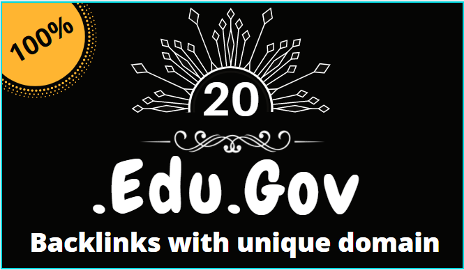 20 Edu Gov HQ Manually Create Profile Backlinks 
