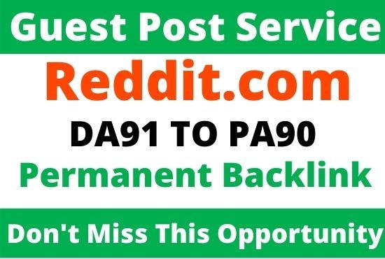 DA91 Write And Publish Guest Post On Reddit.com