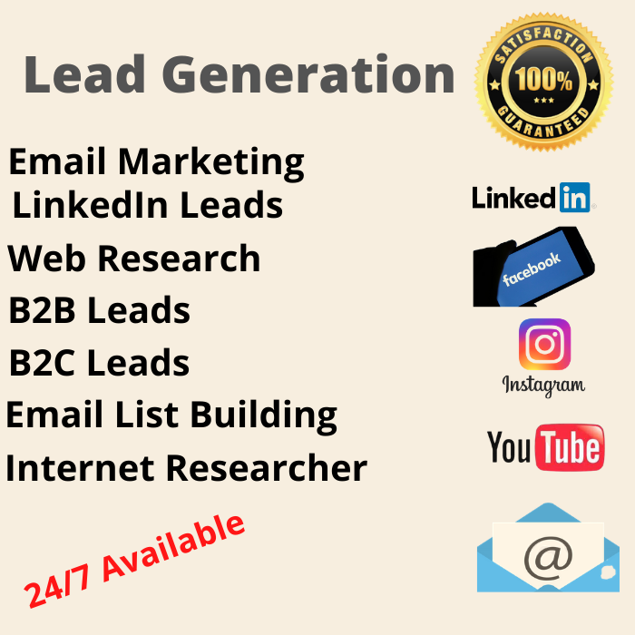 I will serve lead generation work