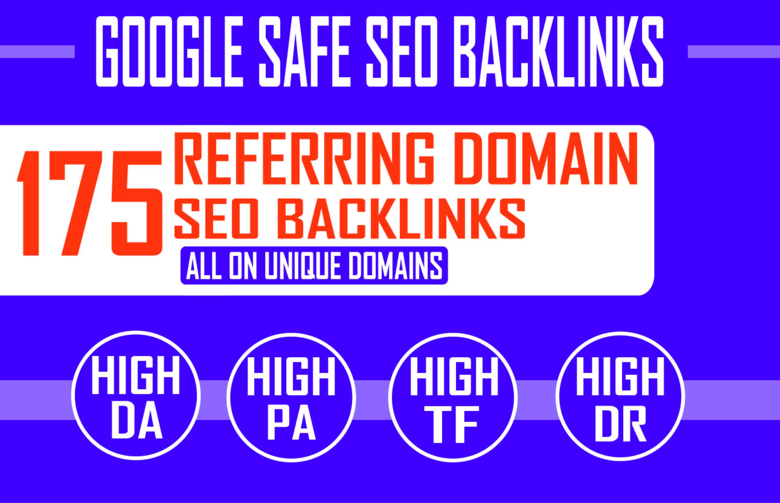 build referring domain SEO backlinks for google ranking
