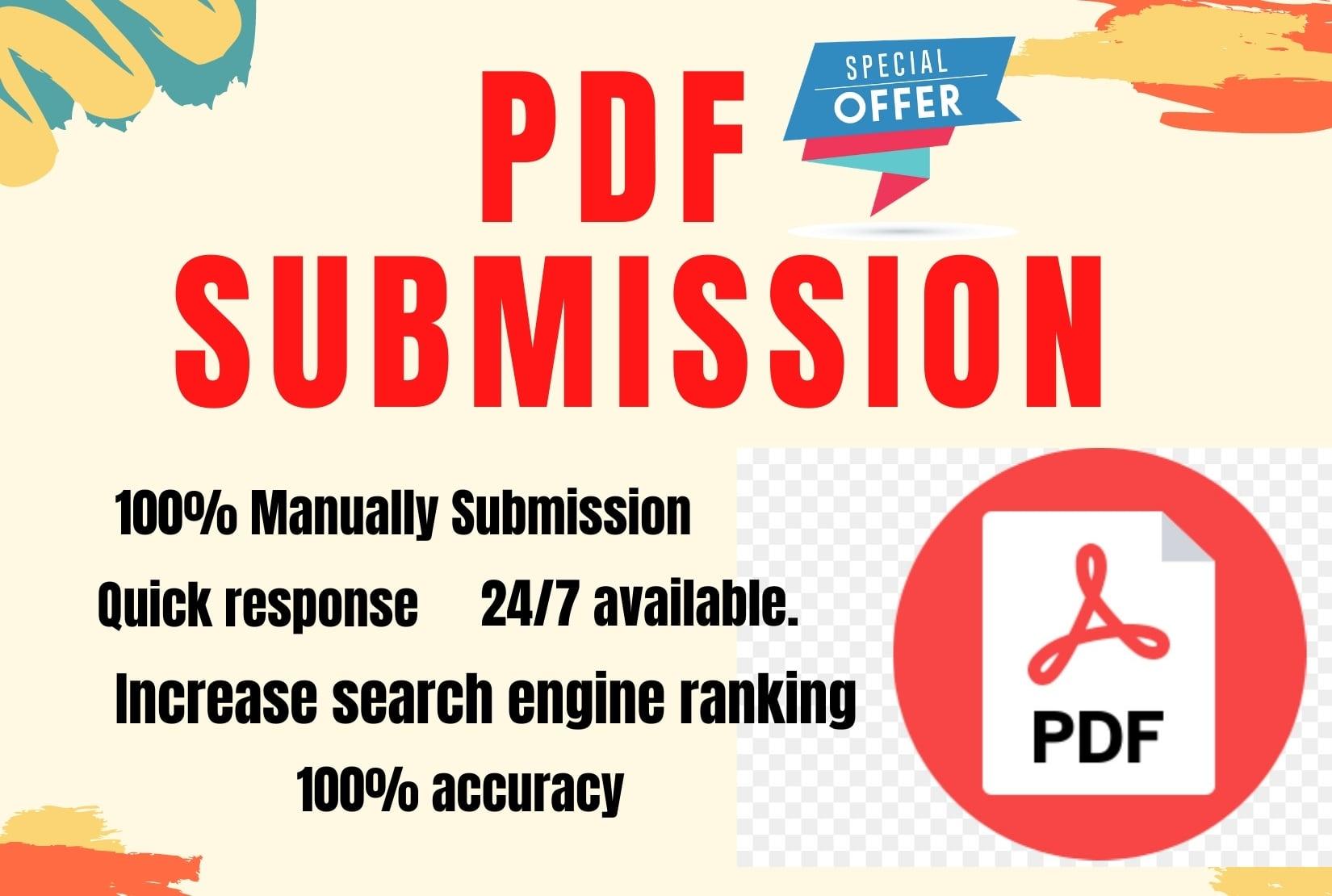 20 PDF and Docs Submission high authorty permanent backliks 