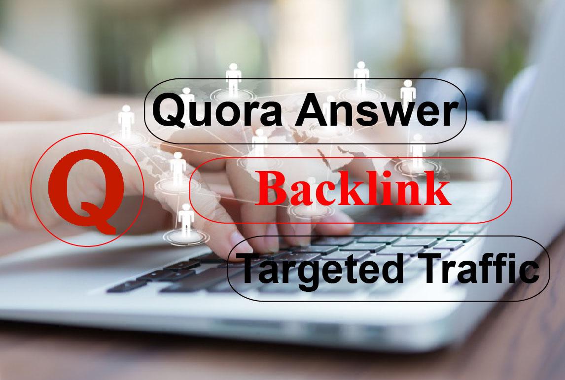 I will do 10 HQ Quora Answers Posting for your Website