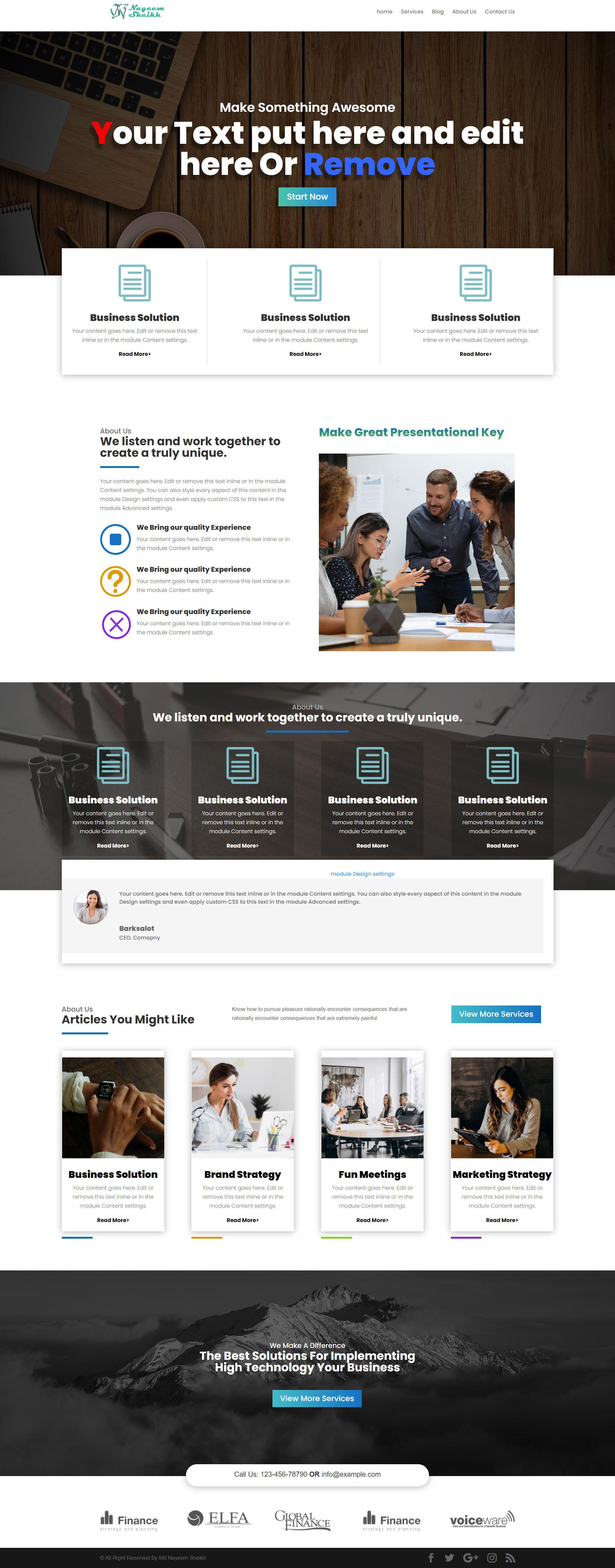 Design Professional WordPress Website for your Business