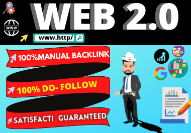 Manual 20 Web 2.0 backlinks High Authority link building permanent 