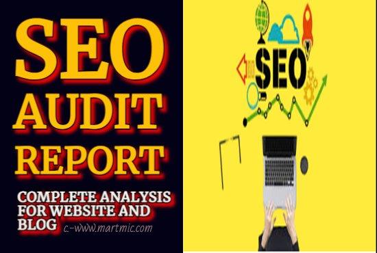 I will do SEO analysis audit report for website or blog