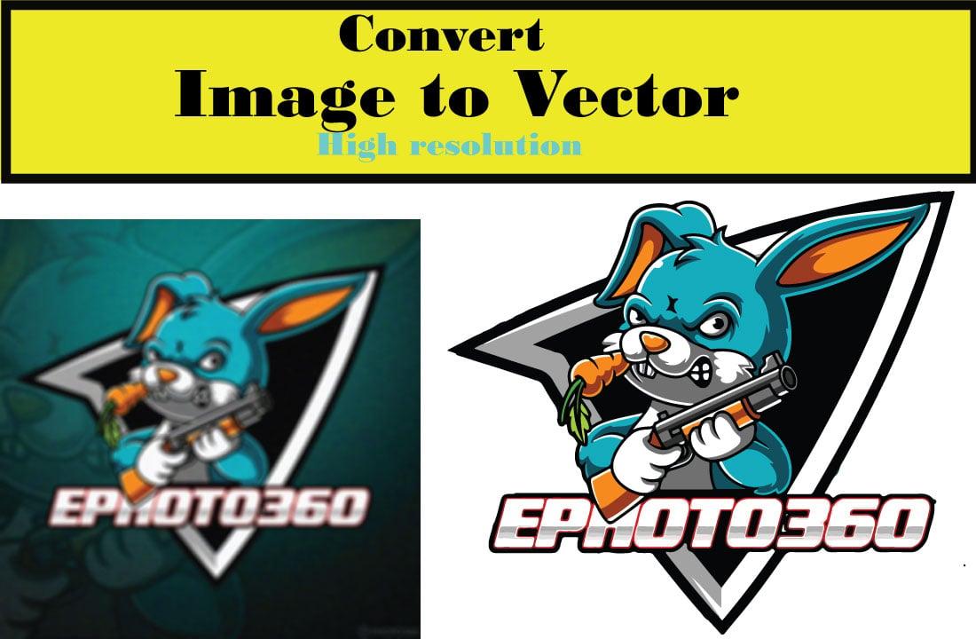 I will do vector tracing, redraw or convert logo, image, text to vector file for print