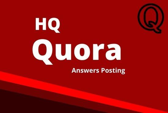 I will promote your website by 5 high quality quora answers