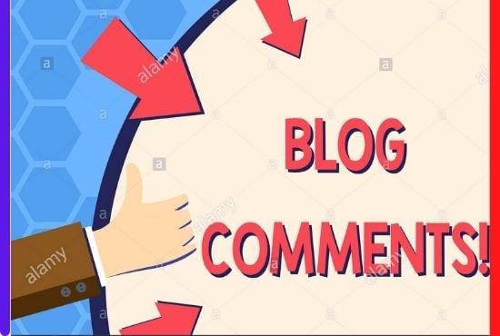 I will provide you 100 unique blog comments backlinks