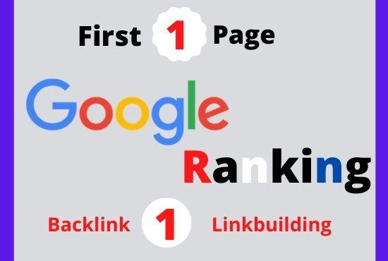 I will do guaranteed ranking your website on google first (1st ) page.
