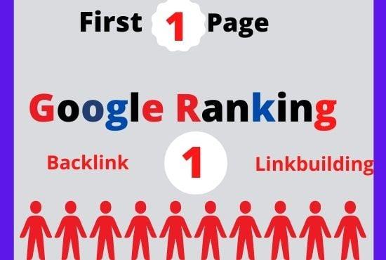 I will do guaranteed ranking your website on google first (1st ) page with Two keywords