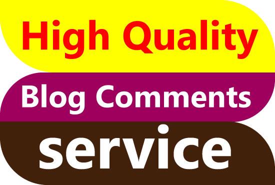 I will provide high quality 100+ blog comments for google top ranking